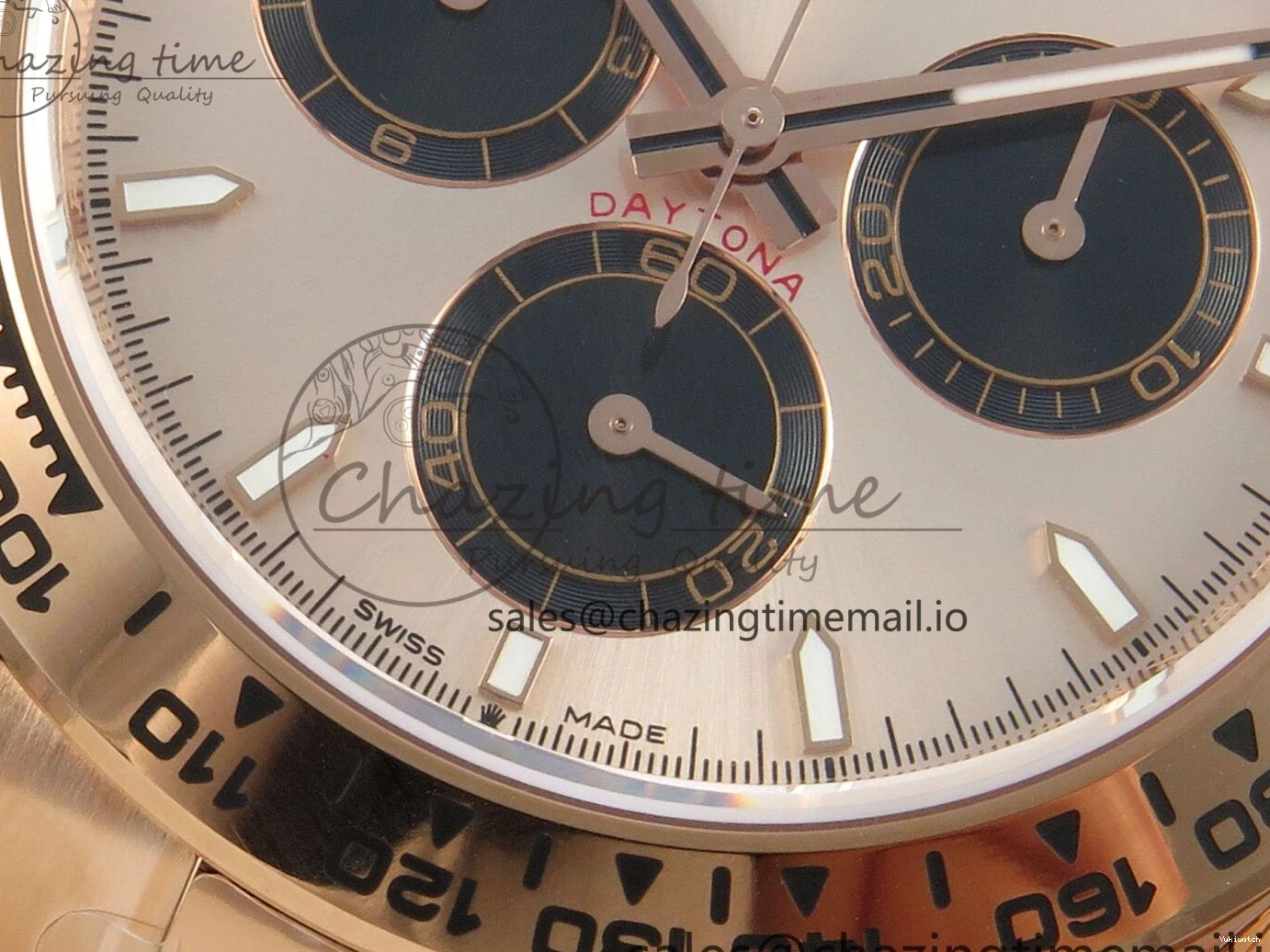 Bracelet Stick Dial 1:1 Black RG APSF Markers RG Best Daytona Edition 904L 126505 RG On SH4131 1229